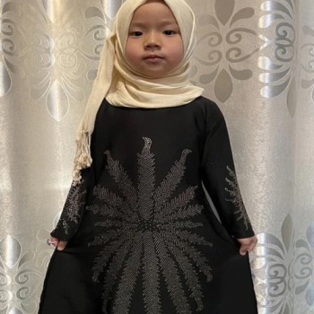 Modest Black Abaya For Kids